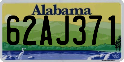 AL license plate 62AJ371