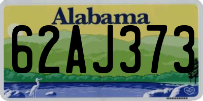 AL license plate 62AJ373