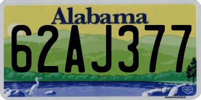 AL license plate 62AJ377