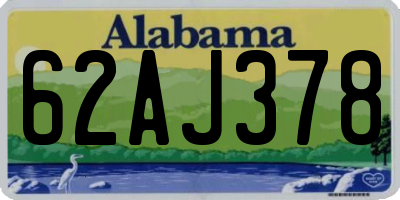 AL license plate 62AJ378