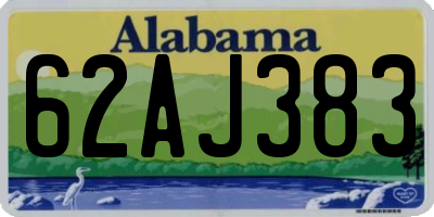 AL license plate 62AJ383