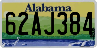 AL license plate 62AJ384