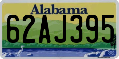 AL license plate 62AJ395