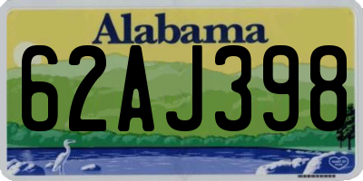 AL license plate 62AJ398