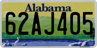 AL license plate 62AJ405
