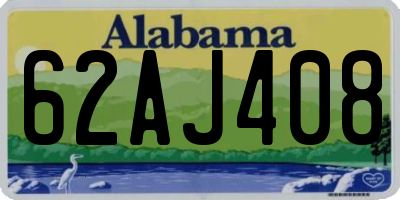AL license plate 62AJ408