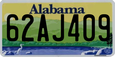 AL license plate 62AJ409