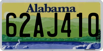 AL license plate 62AJ410