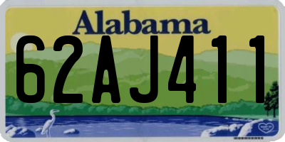 AL license plate 62AJ411