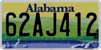 AL license plate 62AJ412