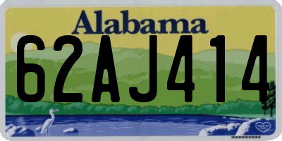 AL license plate 62AJ414