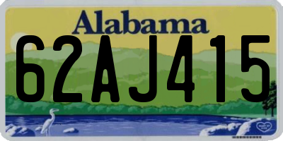 AL license plate 62AJ415