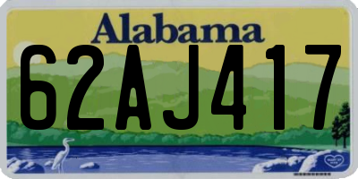 AL license plate 62AJ417