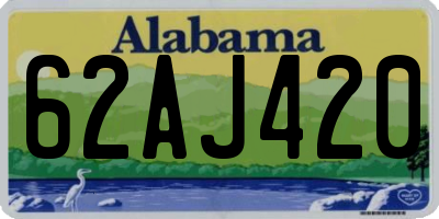 AL license plate 62AJ420