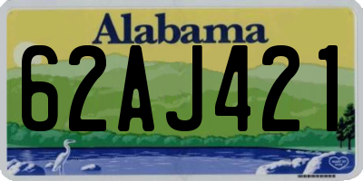 AL license plate 62AJ421