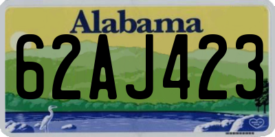 AL license plate 62AJ423
