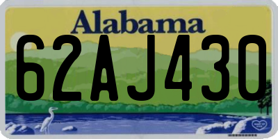 AL license plate 62AJ430