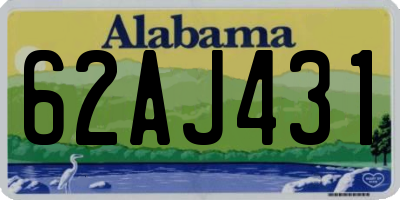 AL license plate 62AJ431