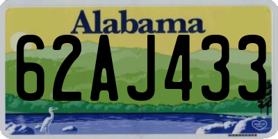 AL license plate 62AJ433