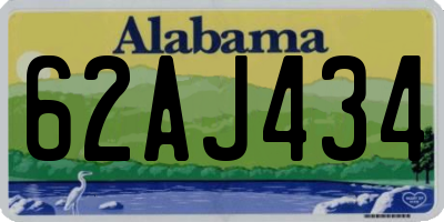 AL license plate 62AJ434