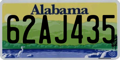 AL license plate 62AJ435