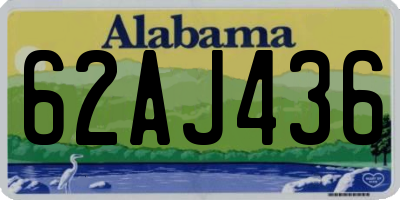 AL license plate 62AJ436