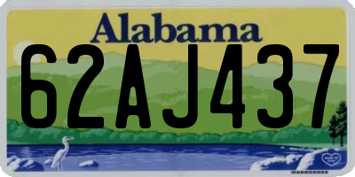 AL license plate 62AJ437