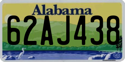 AL license plate 62AJ438