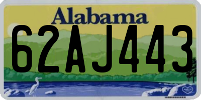 AL license plate 62AJ443
