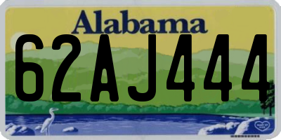 AL license plate 62AJ444