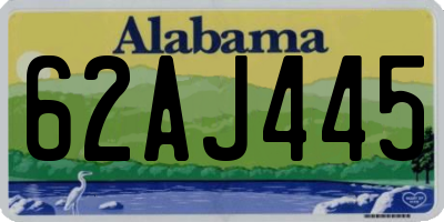 AL license plate 62AJ445