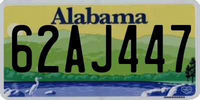 AL license plate 62AJ447