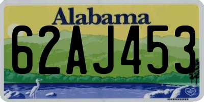 AL license plate 62AJ453