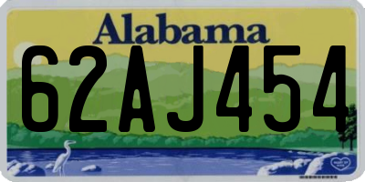 AL license plate 62AJ454