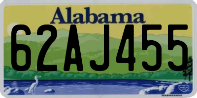 AL license plate 62AJ455