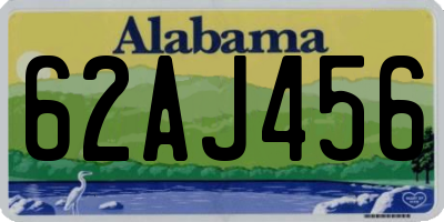 AL license plate 62AJ456