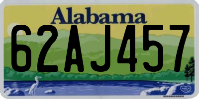 AL license plate 62AJ457