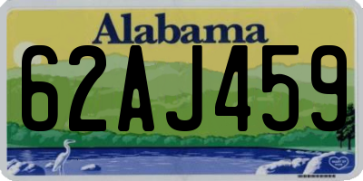 AL license plate 62AJ459