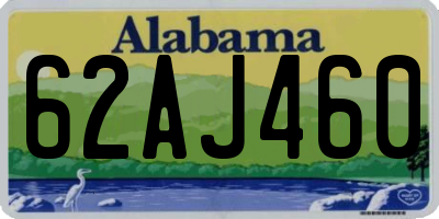 AL license plate 62AJ460