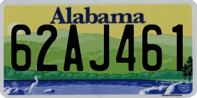 AL license plate 62AJ461