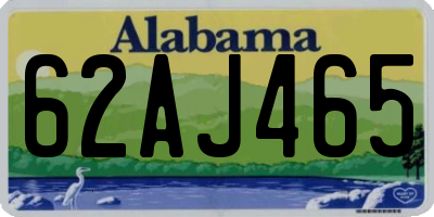 AL license plate 62AJ465