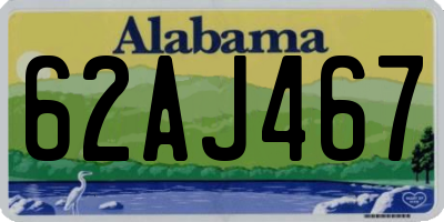 AL license plate 62AJ467
