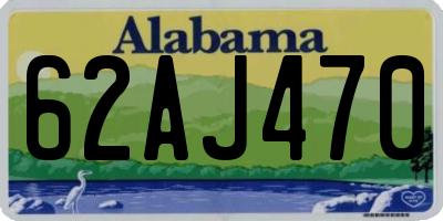 AL license plate 62AJ470