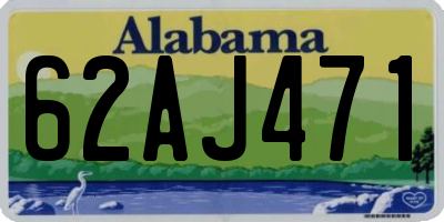 AL license plate 62AJ471