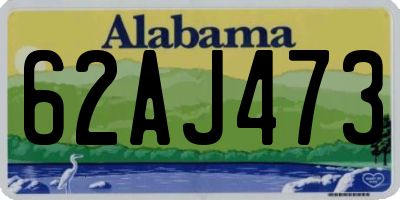 AL license plate 62AJ473