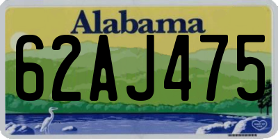 AL license plate 62AJ475