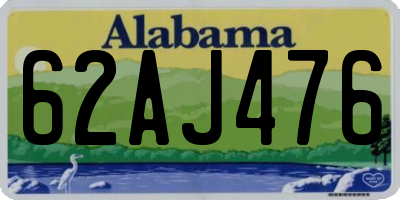 AL license plate 62AJ476