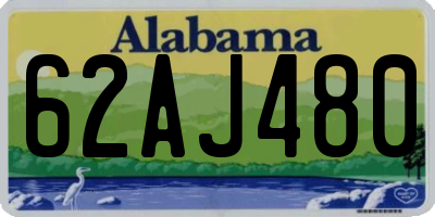 AL license plate 62AJ480