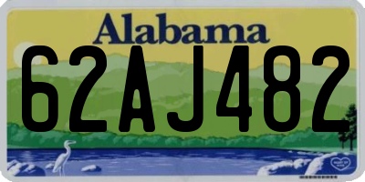 AL license plate 62AJ482