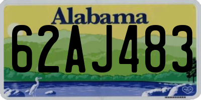 AL license plate 62AJ483
